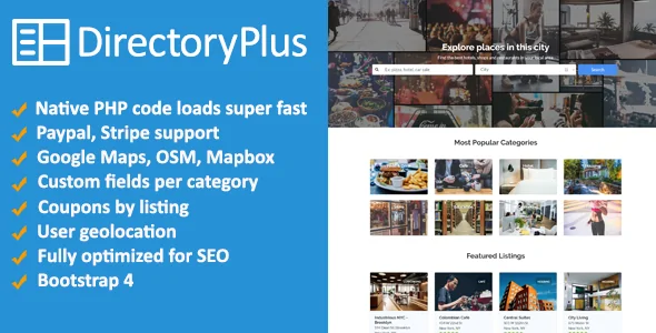 Directory Plus – Business Directory Script v3.34 – PHP Script